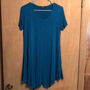 Teal Handkerchief Tunic